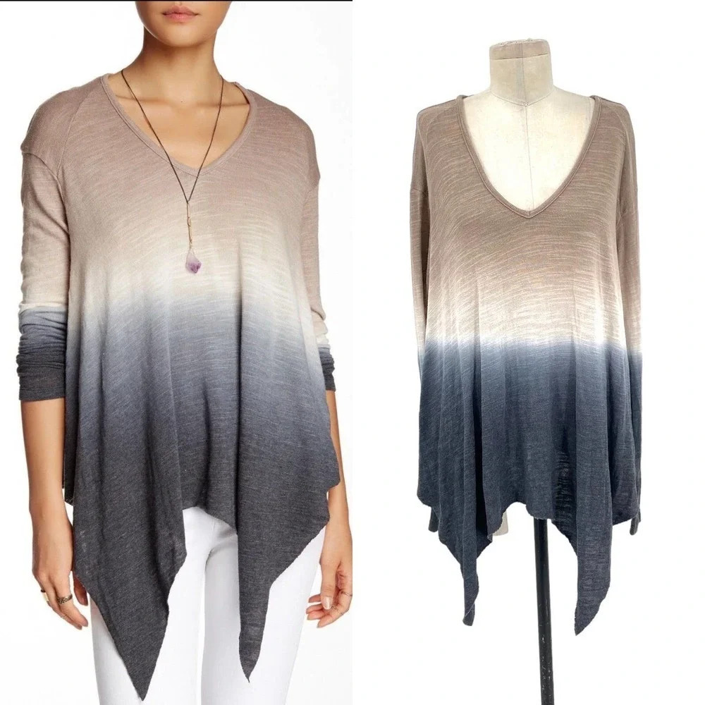Young Fabulous & Broke Gabby‎ Asymmetrical Tie Dye Sweater Size Medium